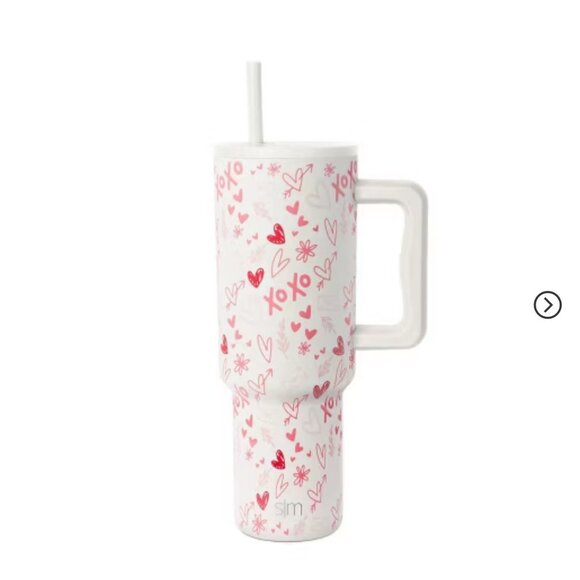 Simple Modern 40oz Love Doodles Straw Tumbler NEW WITH TAG - Picture 2 of 3